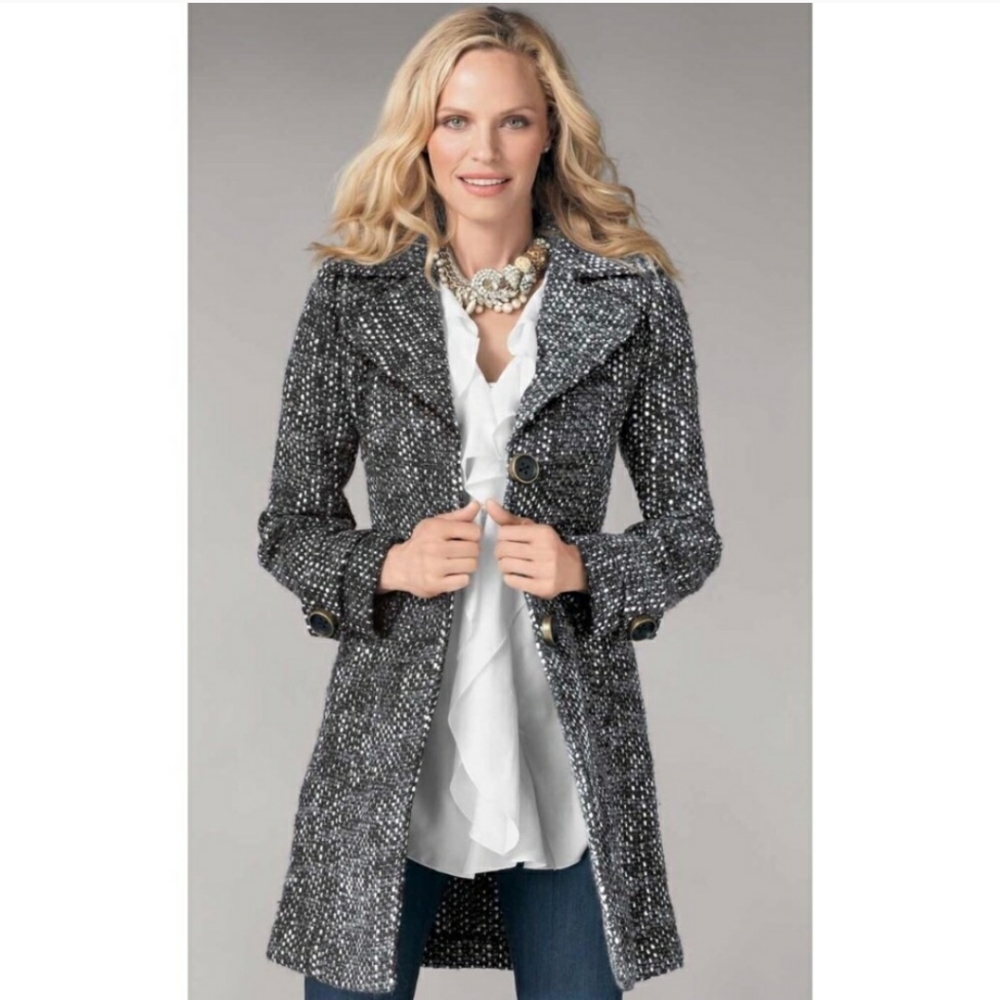✨host pick✨ CAbi tweed peacoat jacket/coat